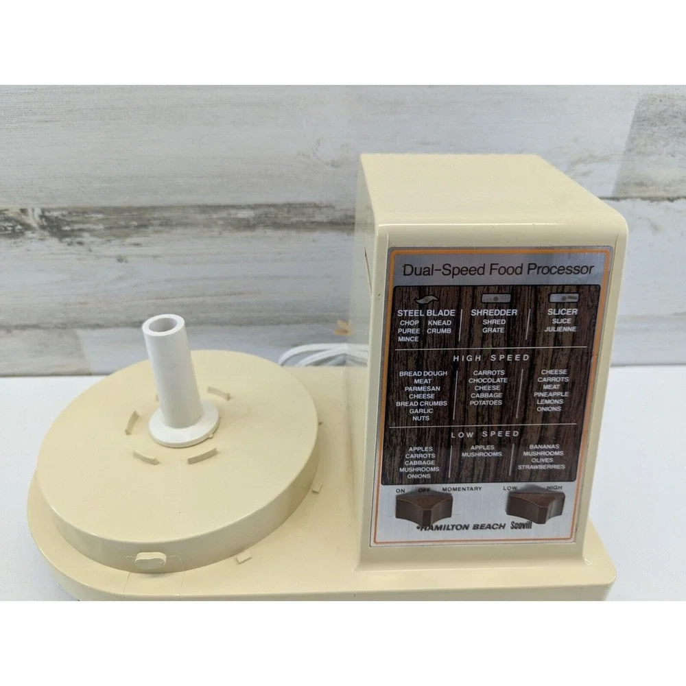 Hamilton Beach‎ Scovill Dual Speed Food Processor-WORKING motor base Model 702-4